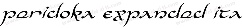 Peridoka Expanded Italic字体转换